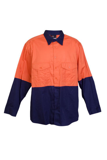 Picture of Ramo 100% Combed Cotton Drill Long Sleeve Shirts S007ML
