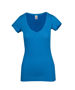 Picture of RAMO Women's Raw Cotton Wave V Neck Tshirt T918LD