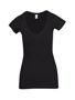 Picture of RAMO Women's Raw Cotton Wave V Neck Tshirt T918LD