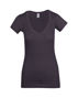 Picture of RAMO Women's Raw Cotton Wave V Neck Tshirt T918LD