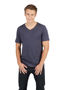 Picture of RAMO Men's  / Unisex Raw Cotton Wave  V Neck T-shirt T918TV