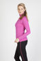 Picture of RAMO Womens Greatness Half Zip Mock Neck F389LD