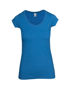 Picture of RAMO Womens Marl Scoop Neck T-shirt T938LD