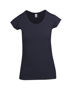 Picture of RAMO Womens Marl Scoop Neck T-shirt T938LD