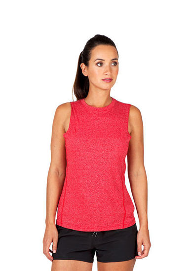 Picture of RAMO Womens Heather SLEEVELESS Tee - Greatness Range T403LD