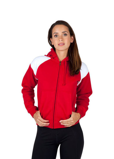 Picture of RAMO Womens/Juniors Shoulder Contrast  ZIP Hoodie FZ33UN