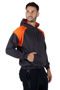 Picture of RAMO Mens Shoulder Contrast Panel Hoodie F303HP