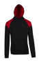 Picture of RAMO Mens Shoulder Contrast Panel Hoodie F303HP