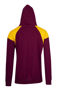 Picture of RAMO Mens Shoulder Contrast Panel Hoodie F303HP