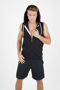 Picture of RAMO Mens Heather SLEEVELESS ZIP Hoodies - Greatness Range F770ZS