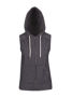 Picture of RAMO Womens/Junior Heather SLEEVELESS ZIP Hoodies - Greatness Range FZ77UN