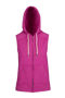 Picture of RAMO Womens/Junior Heather SLEEVELESS ZIP Hoodies - Greatness Range FZ77UN