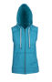 Picture of RAMO Womens/Junior Heather SLEEVELESS ZIP Hoodies - Greatness Range FZ77UN