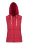 Picture of RAMO Womens/Junior Heather SLEEVELESS ZIP Hoodies - Greatness Range FZ77UN