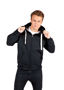 Picture of RAMO Mens Brushed Heavy Zip Fleece Hoodie F909HZ