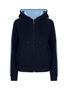 Picture of RAMO Womens/Junior stripe sleeves Hoodies F600UN