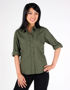 Picture of RAMO Womens Military Long Sleeve  Shirt S002FL